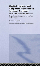 Capital markets and corporate governance in Japan, Germany, and the United States : organizational response to market inefficiencies