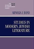 Studies in modern Jewish literature