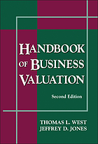 Handbook of business valuation