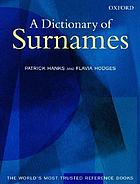 A dictionary of surnames