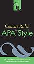 Concise rules of APA style.
