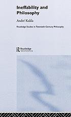 Ineffability and philosophy
