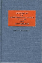 Dictionary of language games, puzzles, and amusements