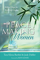 Peacemaking women : biblical hope for resolving conflict
