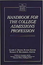Handbook for the college admissions profession