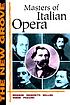 The New Grove masters of Italian opera : Rossini,... by Philip Gossett