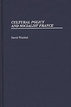 Cultural policy and socialist France