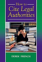 How to cite legal authorities
