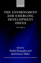 The environment and emerging development issues