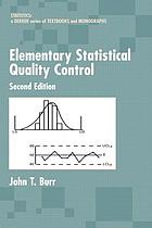 Elementary statistical quality control