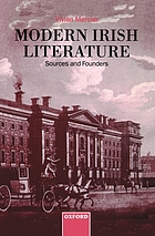 Modern Irish literature : sources and founders