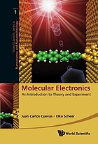 Molecular electronics : an introduction to theory and experiment