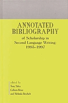 An annotated bibliography of scholarship in second language writing, 1993-1997