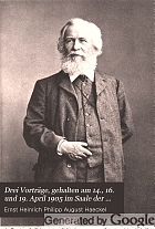 Der Kampf um den Entwickelungs-Gedanken. Drei Vorträge, gehalten am 14., 16. und 19. April 1905 im Saale der Sing-Akademie zu Berlin,