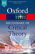 A dictionary of critical theory