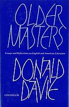 Older masters : essays and reflections on English and American literature