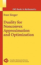 Duality for nonconvex approximation and optimization