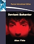 Deviant behavior 著者： Alex Thio