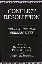 Conflict resolution : cross-cultural perspectives