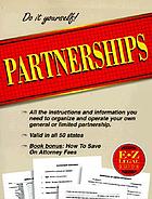 E-Z legal guide to partnerships.