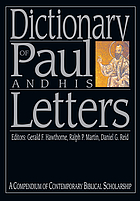 Dictionary of Paul and his letters