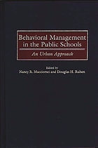 Behavioral management in the public schools : an urban approach