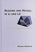 Reading and recall in L1 and L2 : a sociocultural... von Regina Roebuck