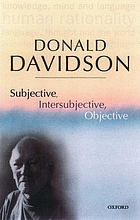 Subjective, intersubjective, objective