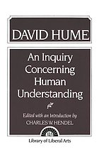 An inquiry concerning human understanding : with a supplement, An abstract of A treatise of human nature