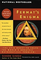 Fermat's enigma : the epic quest to solve the... 著者： Simon Singh