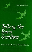 Telling the barn swallow : poets on the poetry of Maxine Kumin