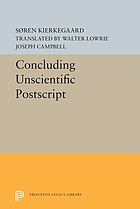 Kierkegaard's Concluding unscientific postscript