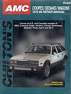 Chilton's AMC American Motors 1975-88 repair manual
