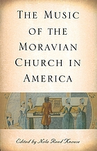 The music of the Moravian Church in America