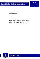 Der Personalabbau nach der Insolvenzordnung