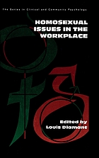 Homosexual issues in the workplace