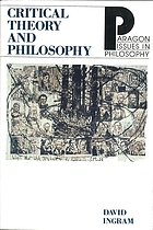 Critical theory and philosophy