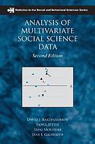 Analysis of Multivariate Social Science Data cover image