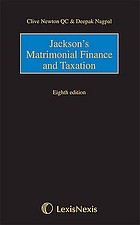 Jackson's Matrimonial finance and taxation.
