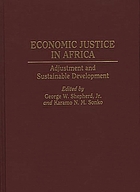 Economic justice in Africa : adjustment and sustainable development