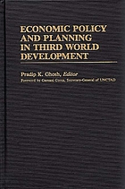 Economic policy and planning in Third World development