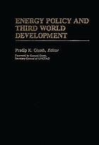Energy policy and Third World development