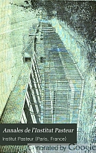 Annales de l'Institut Pasteur.