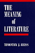 The meaning of literature