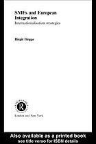 SMEs and European integration : internationalisation strategies