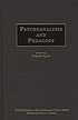 Psychoanalysis and pedagogy door Stephen Appel