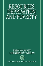 Resources, deprivation, and poverty