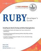 Ruby developer's guide