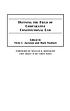 Defining the field of comparative constitutional law