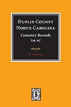 Duplin County cemetery records
